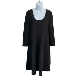 TRAVEL ELEMENTS Long Sleeve Scoop Neck Flare Dress Sz XL